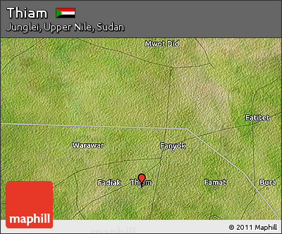 Satellite 3D Map of Thiam