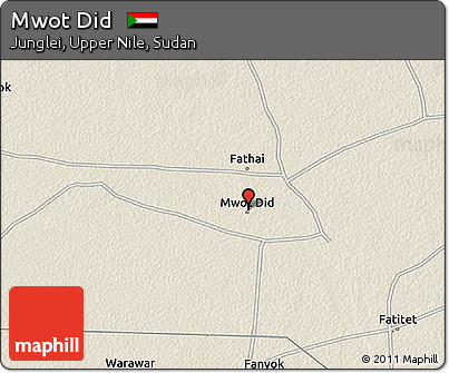 Shaded Relief 3D Map of Mwot Did