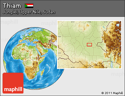 Physical Location Map of Thiam