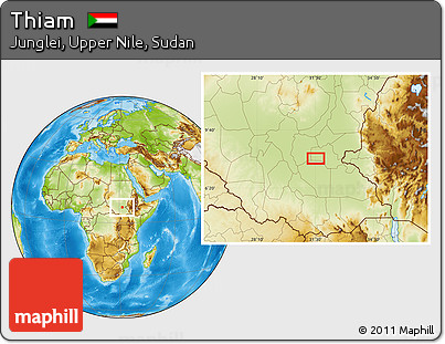Physical Location Map of Thiam