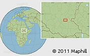 Savanna Style Location Map of Ayod