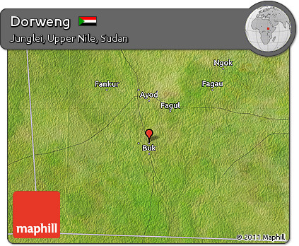 Satellite Map of Dorweng