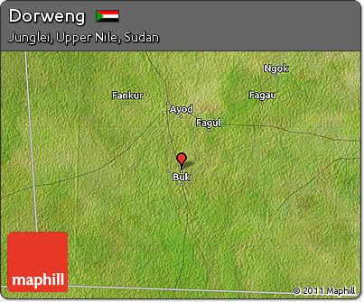 Satellite Map of Dorweng