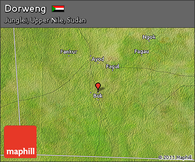 Satellite Map of Dorweng