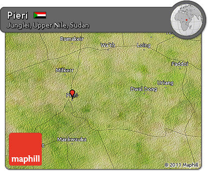 Satellite 3D Map of Pieri