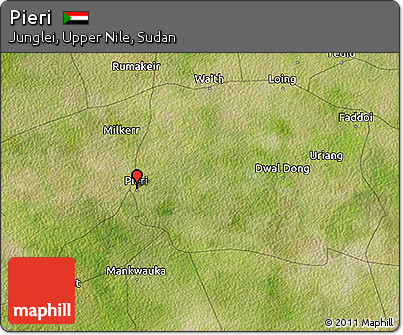 Satellite 3D Map of Pieri