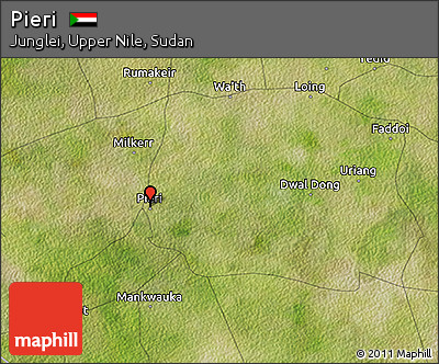 Satellite 3D Map of Pieri