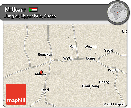 Shaded Relief 3D Map of Milkerr