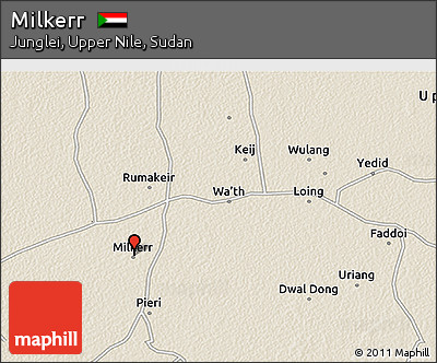 Shaded Relief 3D Map of Milkerr