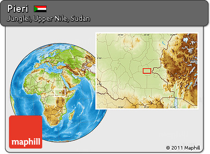 Physical Location Map of Pieri