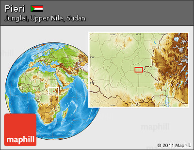 Physical Location Map of Pieri