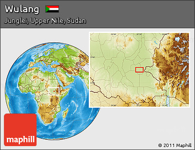 Physical Location Map of Wulang