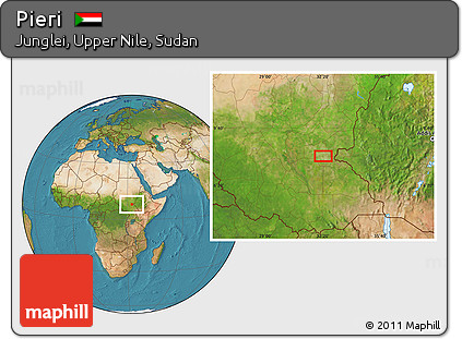 Satellite Location Map of Pieri