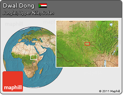 Satellite Location Map of Dwal Dong