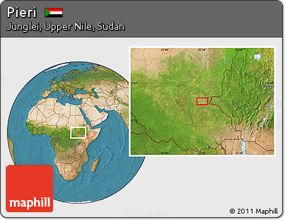 Satellite Location Map of Pieri