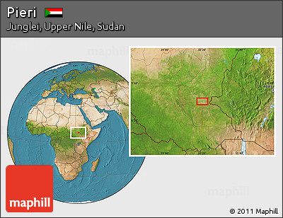 Satellite Location Map of Pieri