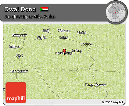 Physical Panoramic Map of Dwal Dong