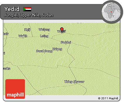 Physical Panoramic Map of Yedid