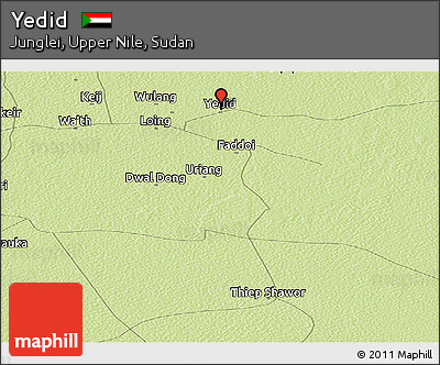 Physical Panoramic Map of Yedid