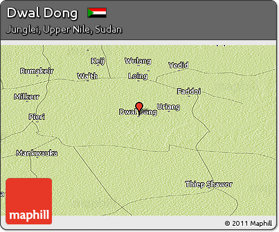 Physical Panoramic Map of Dwal Dong