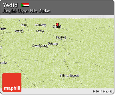 Physical Panoramic Map of Yedid