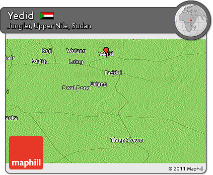 Political Panoramic Map of Yedid