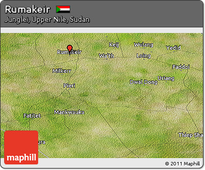 Satellite Panoramic Map of Rumakeir