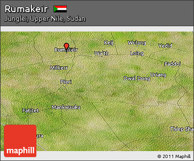 Satellite Panoramic Map of Rumakeir