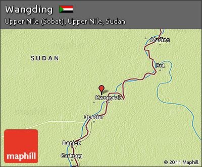 Physical 3D Map of Wangding