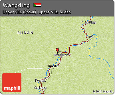 Physical 3D Map of Wangding