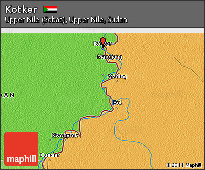Political 3D Map of Kotker