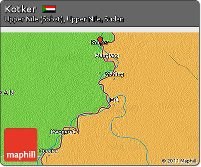 Political 3D Map of Kotker