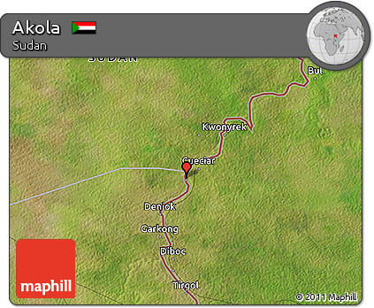 Satellite 3D Map of Akola