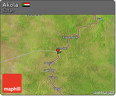 Satellite 3D Map of Akola