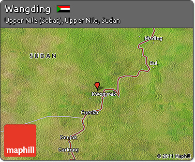 Satellite 3D Map of Wangding