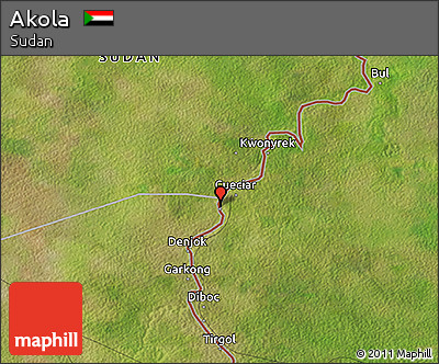 Satellite 3D Map of Akola