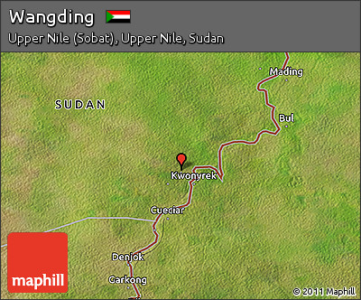 Satellite 3D Map of Wangding