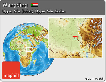 Physical Location Map of Wangding