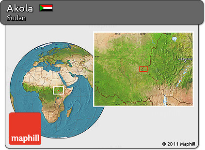 Satellite Location Map of Akola