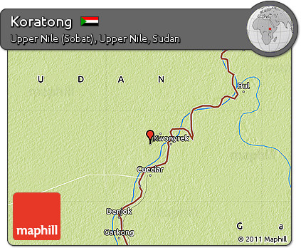 Physical Map of Koratong