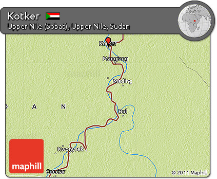 Physical Map of Kotker