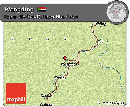 Physical Map of Wangding