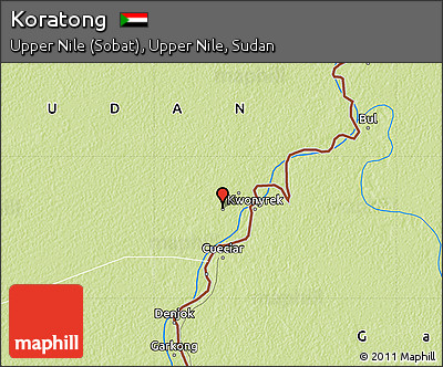Physical Map of Koratong