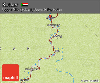 Physical Map of Kotker