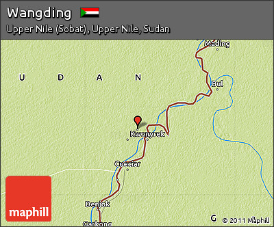 Physical Map of Wangding