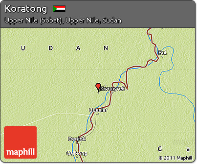 Physical Map of Koratong