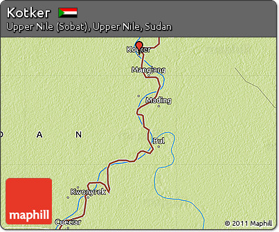 Physical Map of Kotker