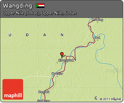 Physical Map of Wangding