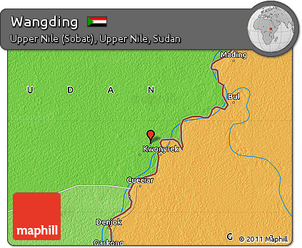 Political Map of Wangding