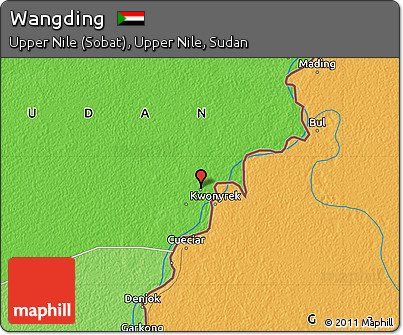 Political Map of Wangding